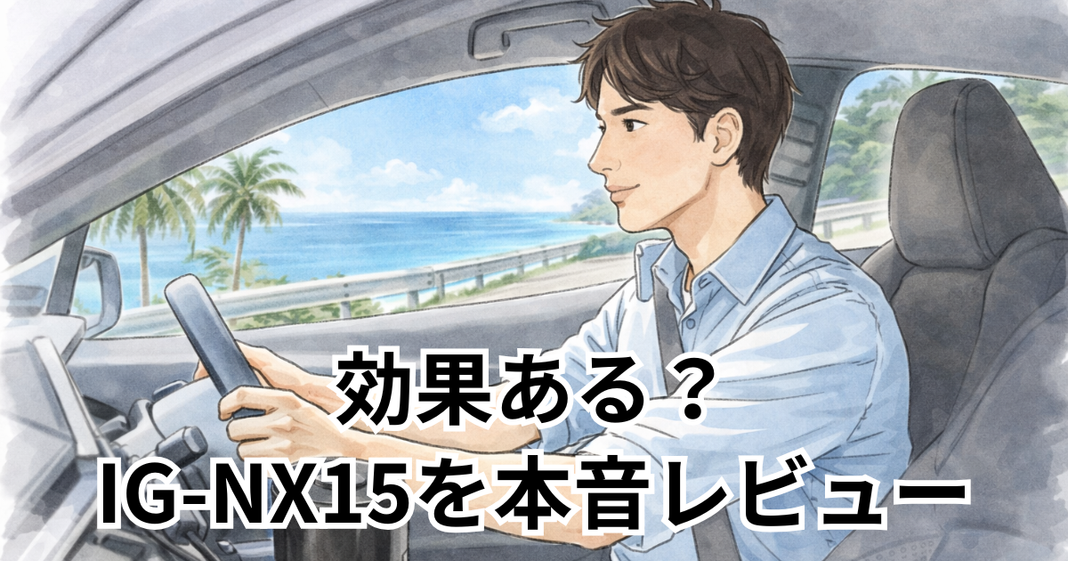 効果ある？IG-NX15を本音レビュー