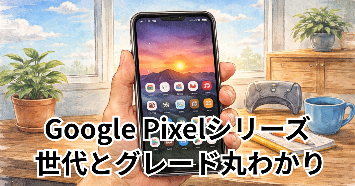 Google Pixelシリーズ 世代とグレード丸わかり