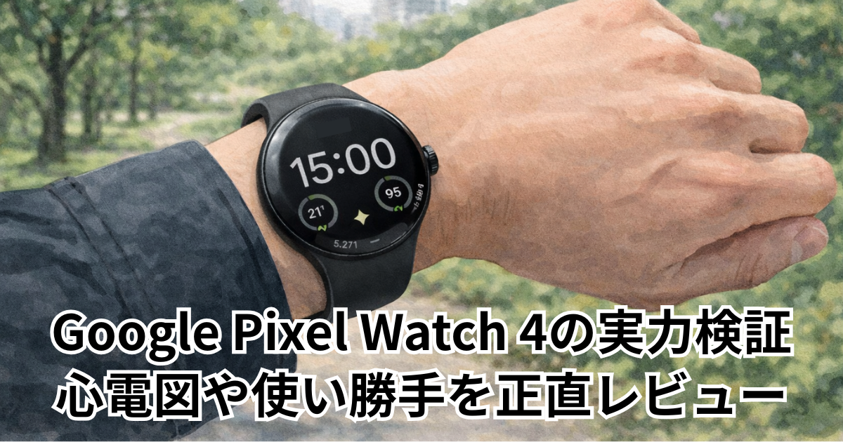 Google Pixel Watch 4の実力検証｜心電図や使い勝手を正直レビュー