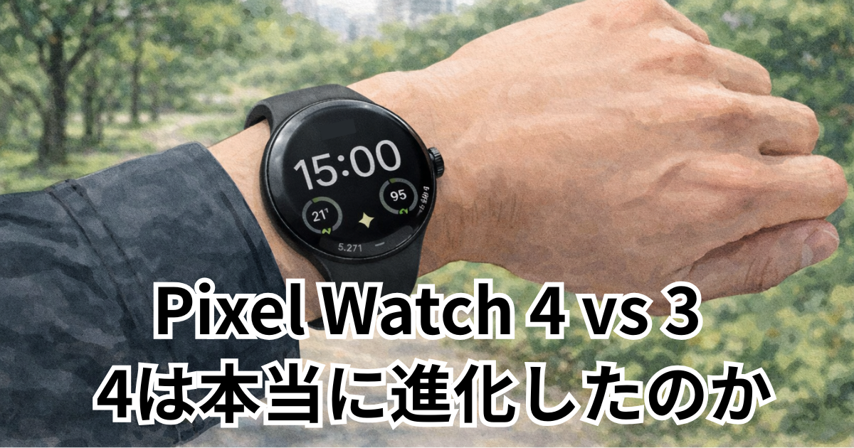Pixel Watch 4 vs 3 4は本当に進化したのか