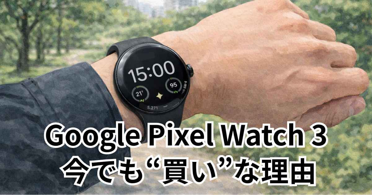 Google Pixel Watch 3 今でも“買い”な理由
