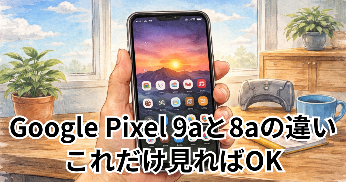 Google Pixel 9aと8aの違い、これだけ見ればOK