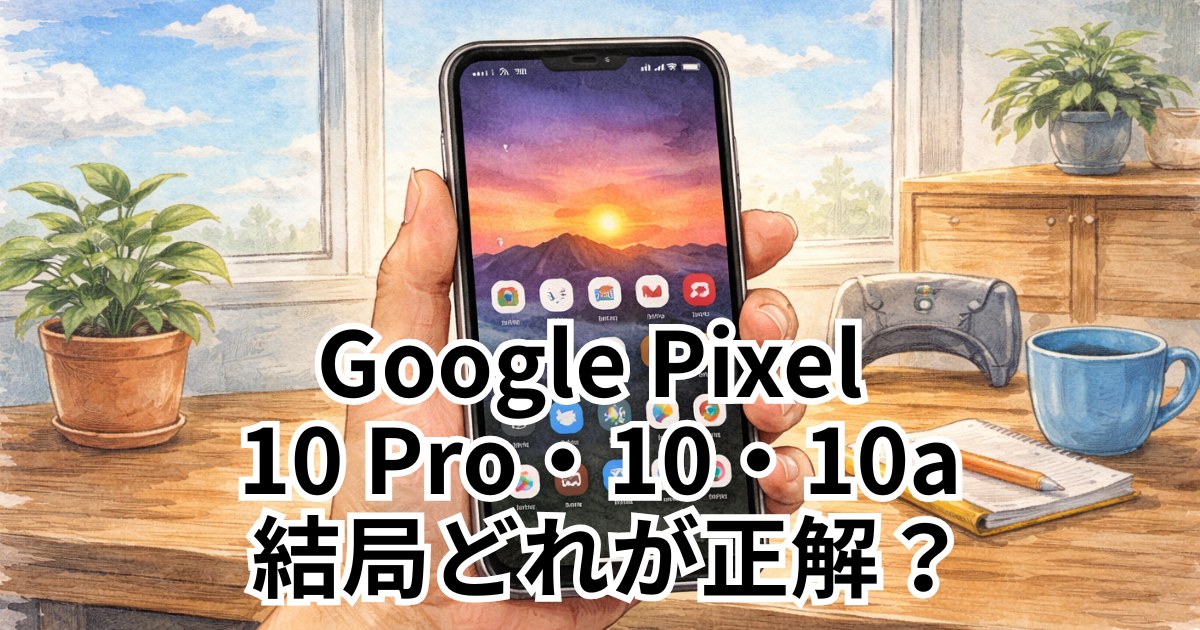 Google Pixel 10 Pro・10・10a 結局どれが正解？