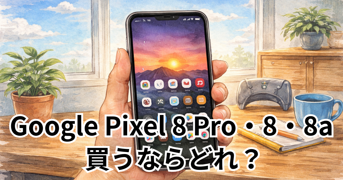 Google Pixel 8 Pro・8・8a 買うならどれ？