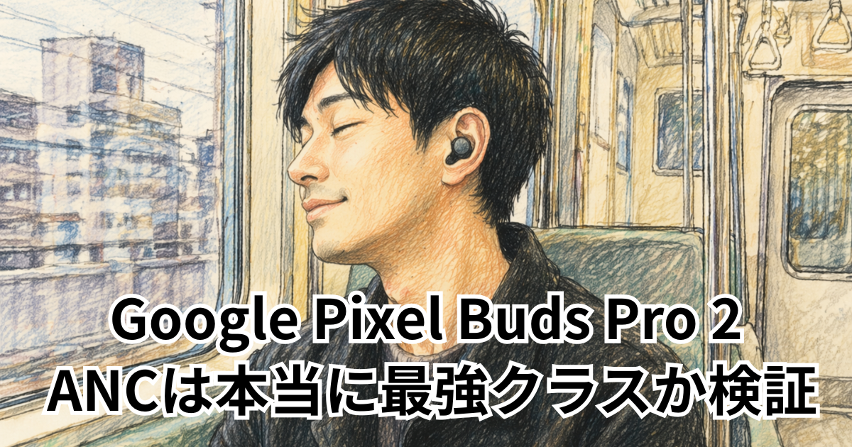Google Pixel Buds Pro 2 ANCは本当に最強クラスか検証