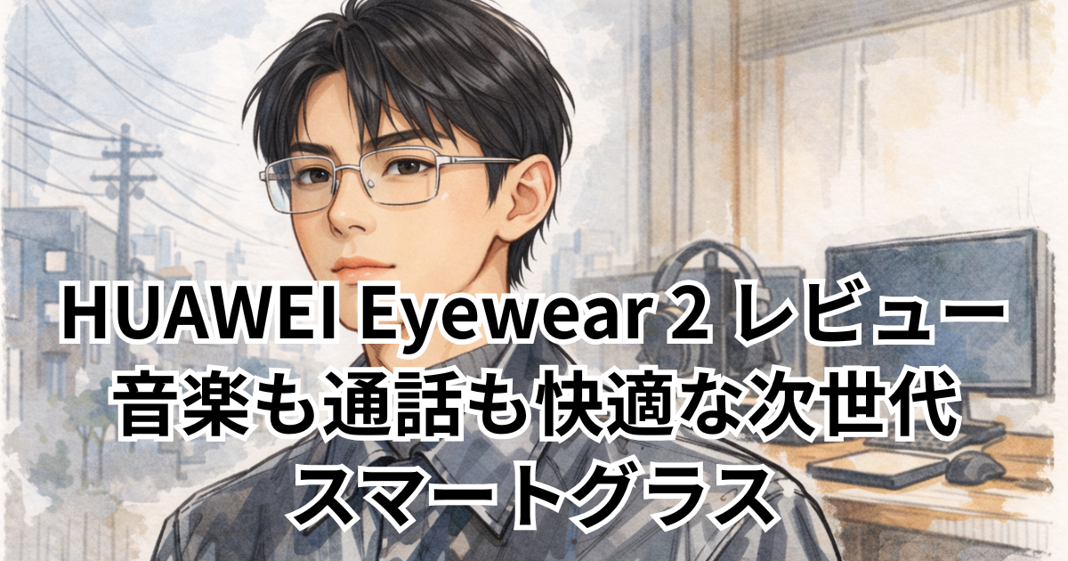 HUAWEI Eyewear 2 レビュー 音楽も通話も快適な次世代 スマートグラス