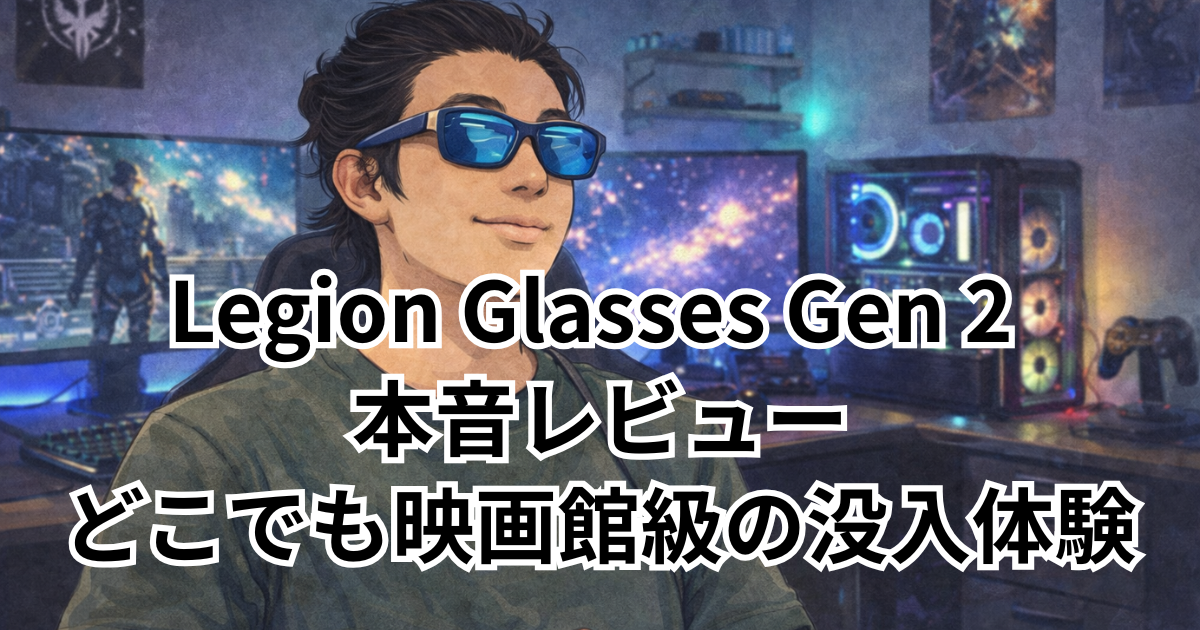 Legion Glasses Gen 2 本音レビュー｜どこでも映画館級の没入体験