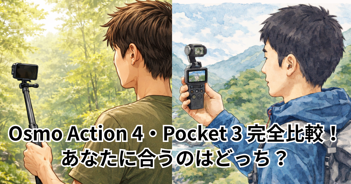 Osmo Action 4・Pocket 3 完全比較！あなたに合うのはどっち？