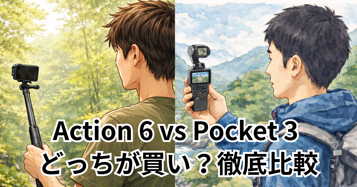 Action 6 vs Pocket 3 どっちが買い？徹底比較