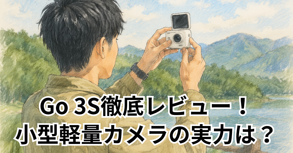 Go 3S徹底レビュー！小型軽量カメラの実力は？