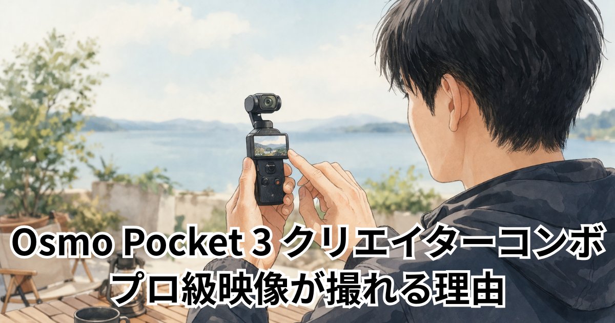 Osmo Pocket 3 クリエイターコンボ｜プロ級映像が撮れる理由