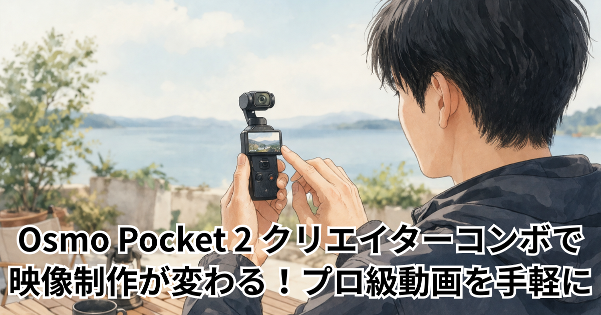 Osmo Pocket 2 クリエイターコンボで映像制作が変わる！プロ級動画を手軽に