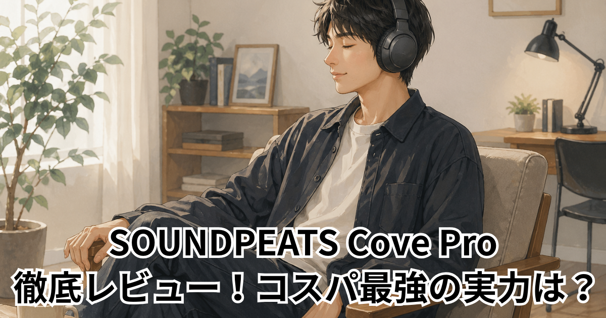 SOUNDPEATS Cove Pro 徹底レビュー！コスパ最強の実力は？