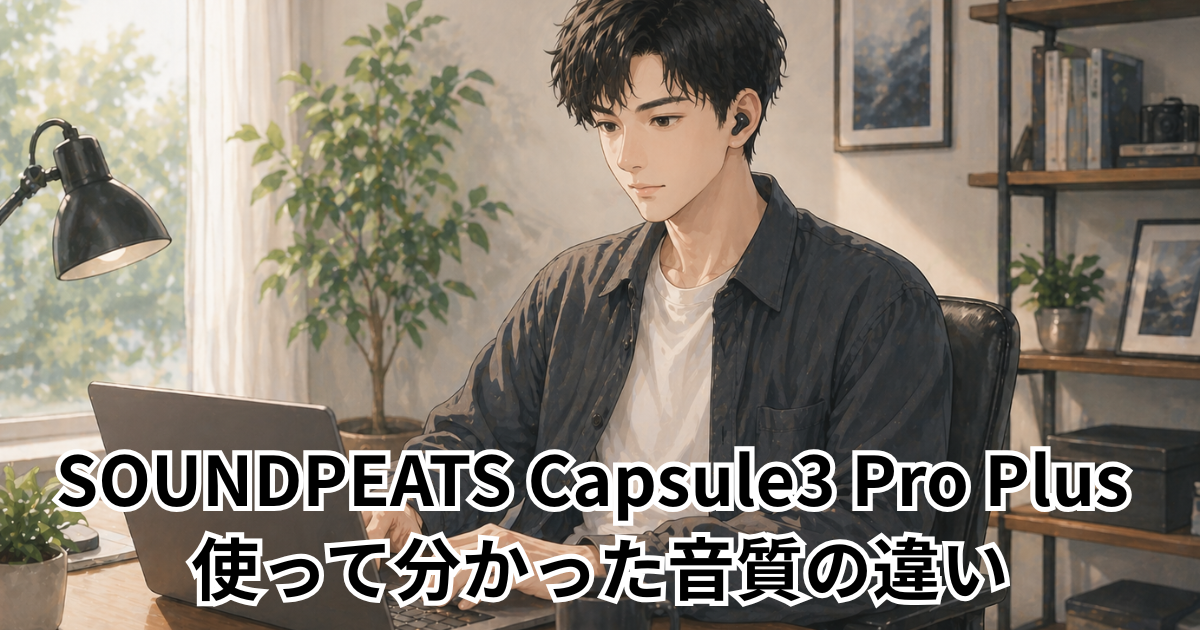 SOUNDPEATS Capsule3 Pro Plus 使って分かった音質の違い