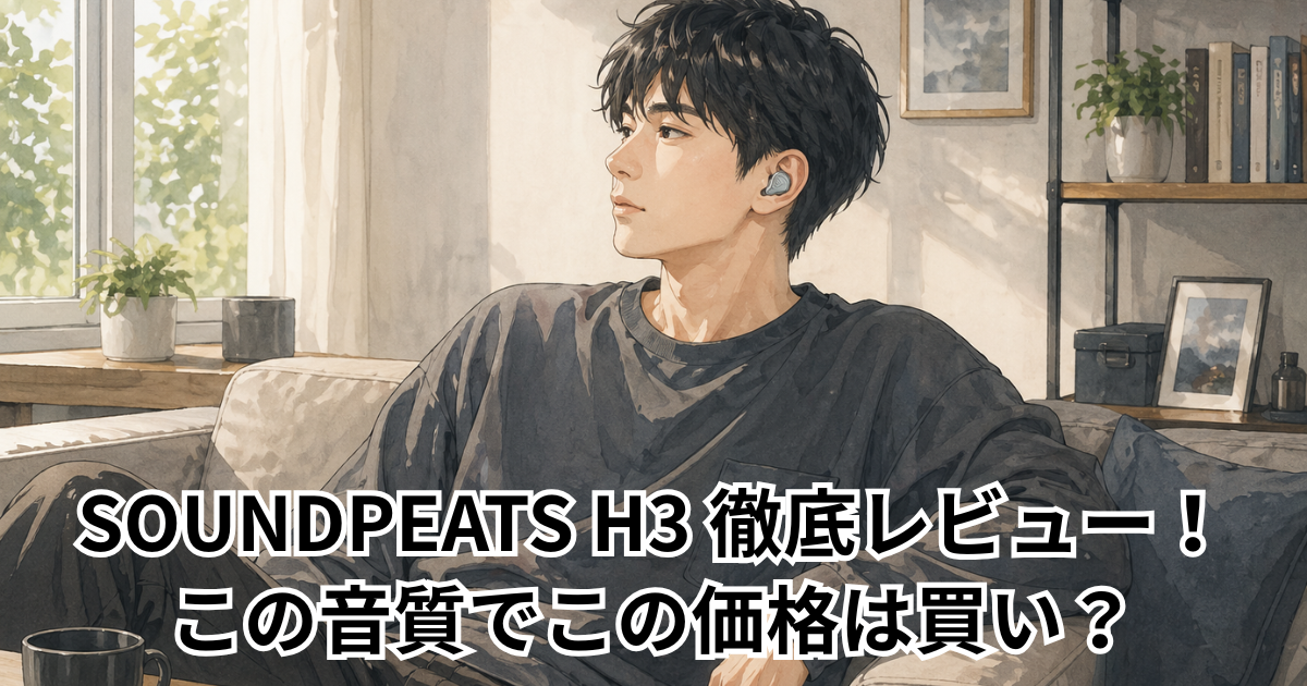 SOUNDPEATS H3 徹底レビュー！この音質でこの価格は買い？