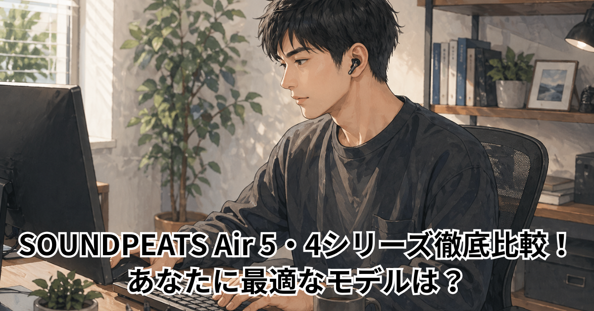 SOUNDPEATS Air 5・4シリーズ徹底比較！あなたに最適なモデルは？
