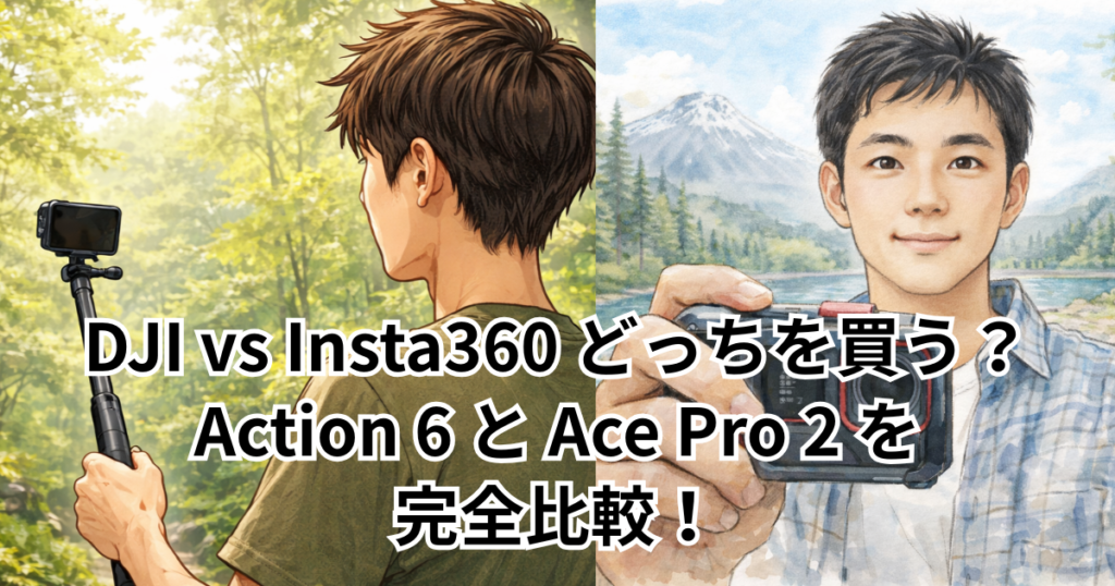 DJI Osmo Action 6 vs Insta360 Ace Pro 2 徹底比較｜買う前に読んでほしい違いと選び方 - 快適ガジェットライフ