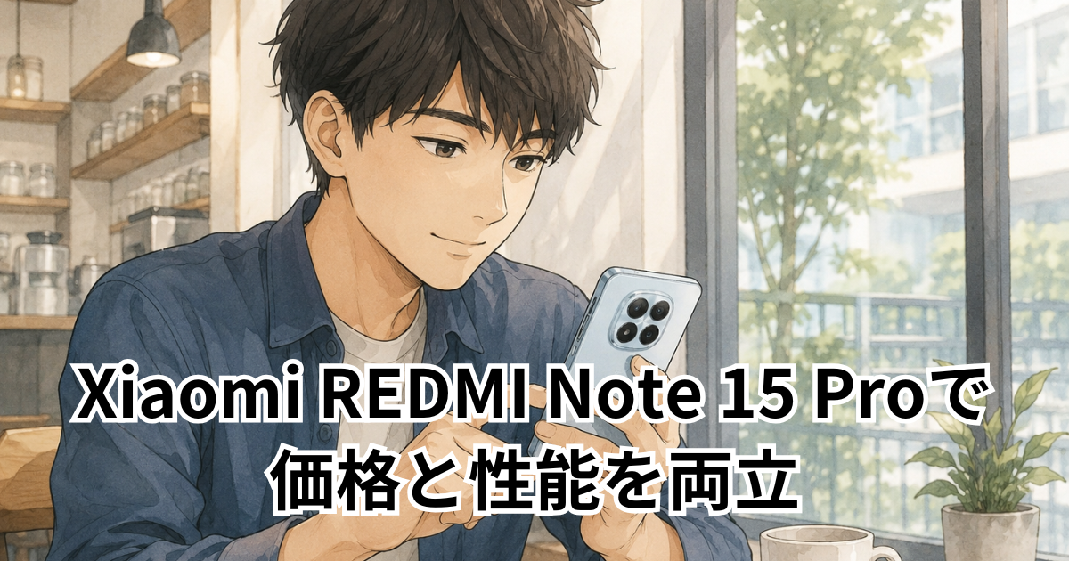 Xiaomi REDMI Note 15 Proで 価格と性能を両立